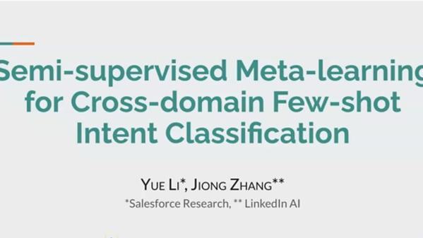 Semi-supervised Meta-learning for Cross-domain Few-shot Intent Classification