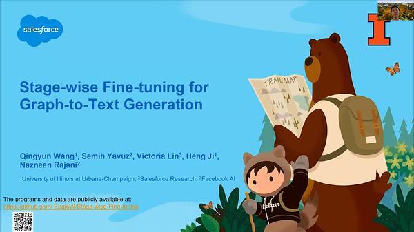 Stage-wise Fine-tuning for Graph-to-Text Generation