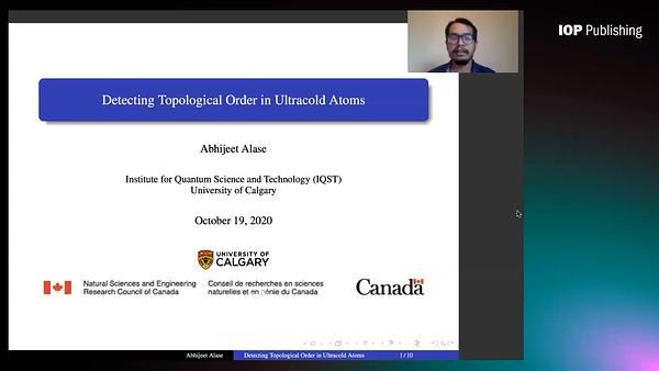 Detection of Topological Order in Ultracold Atoms