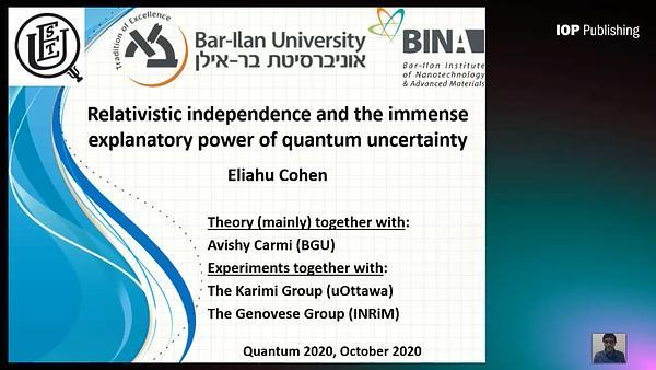 Relativistic independence and the immense explanatory power of quantum uncertainty