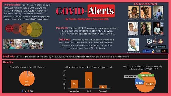 COVID-Alerts: A Science Communication Tool Against Misinformation in Nairobi, Kenya
