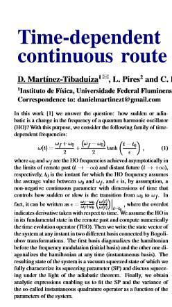 Time-dependent quantum harmonic oscillator: a continuous route from adiabatic to sudden changes