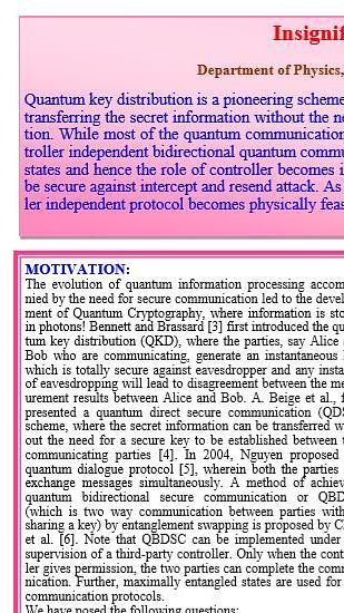 Insignificant controller in the quantum communication protocols