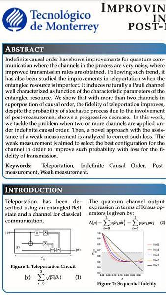 Improving imperfect quantum teleportation with indefinite causal order assisted by post-measurement and weak measurement