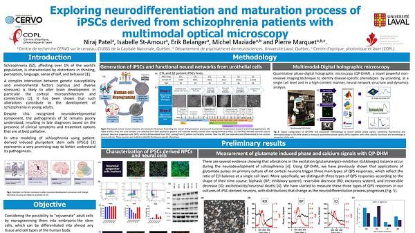 Exploring neurodifferentiation and maturation process of iPSCs derived from schizophrenia patients with multimodal optical microscopy