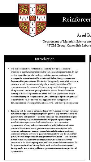 Reinforcement Learning for Quantum System