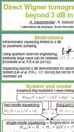 Direct Wigner tomography of steady-state squeezing beyond 3 dB in a microwave resonator.