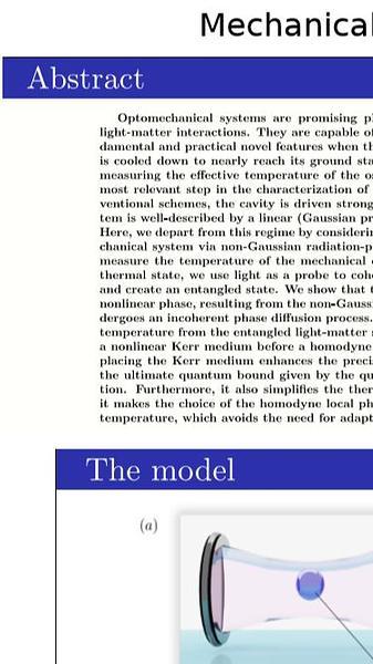 Mechanical oscillator thermometry in the nonlinear optomechanical regime