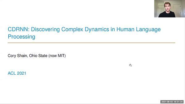 Linguistic Theories, Cognitive Modeling and Psycholinguistics #1