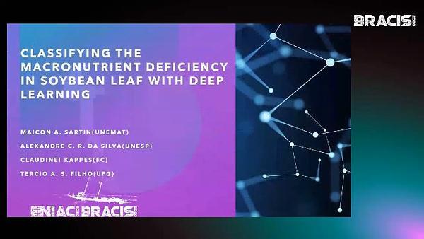 Classifying the Macronutrient Deficiency in Soybean Leaf with Deep Learning