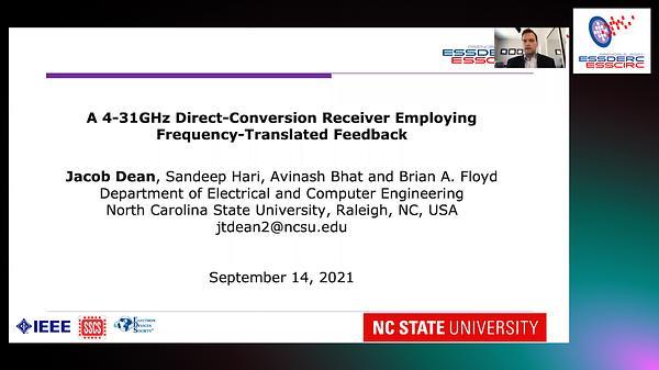 A 4-31GHz Direct-Conversion Receiver Employing Frequency-Translated Feedback