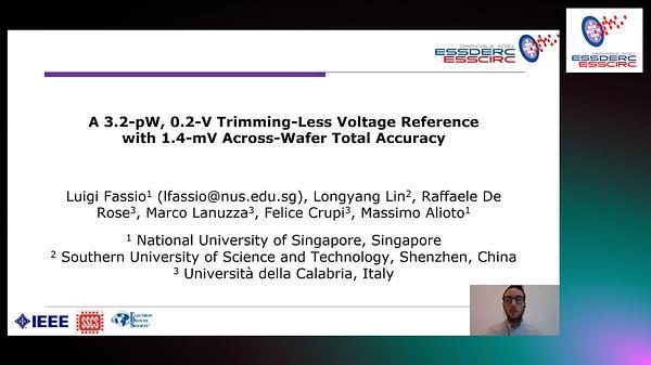 A 3.2-pW, 0.2-V Trimming-Less Voltage Reference with 1.4-mV Across-Wafer Total Accuracy