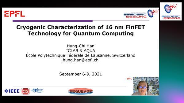 Cryogenic Characterization of 16 nm FinFET Technology for Quantum Computing