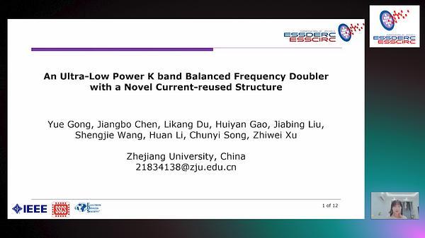 An Ultra-Low Power K Band Balanced Frequency Doubler with a Novel Current-Reused Structure