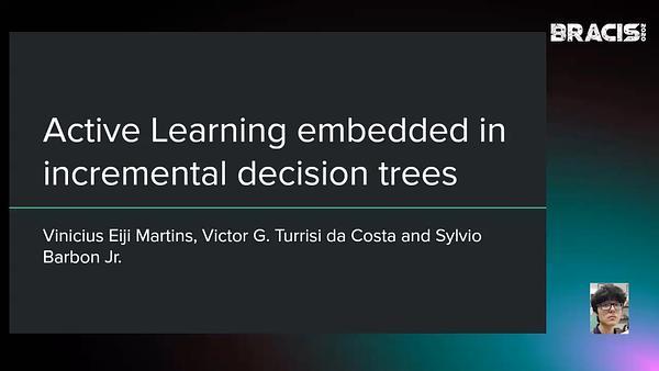 Active Learning embedded in incremental decision trees