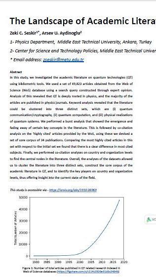 The Landscape of Academic Literature in Quantum Technologies