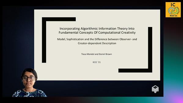 Incorporating Algorithmic Information Theory into Fundamental Concepts of Computational Creativity