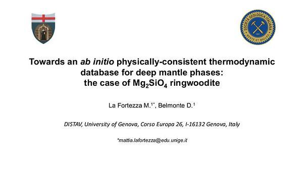 Towards an ab initio physically-consistent thermodynamic database for deep mantle phases: the case of Mg2SiO4 ringwoodite