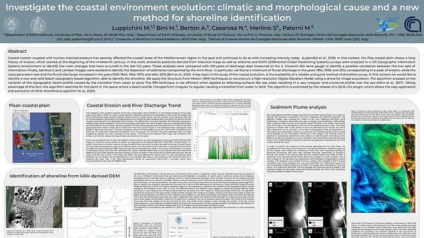 Investigate the coastal environment evolution: climatic and morphological cause and a new method for shoreline identification