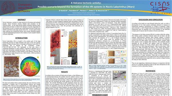 A Volcano-tectonic activity: possible scenario beyond the formation of the rift systems in Noctis Labyrinthus (Mars)