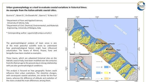 Urban geomorphology as a tool to evaluate coastal variations in historical times. An example from the Italian adriatic coastal cities