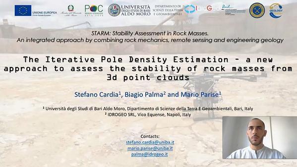 The Iterative Pole Density Estimation, a new approach to assessing the stability of rock masses from 3D point clouds