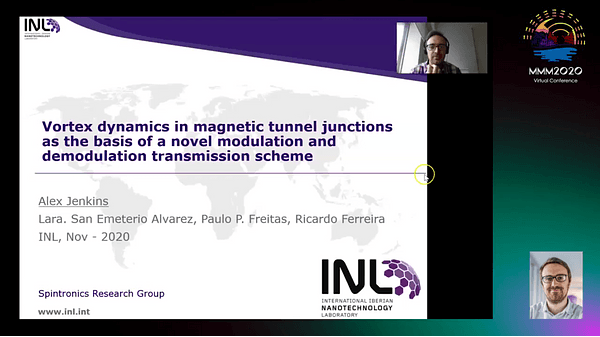 Vortex dynamics in magnetic tunnel junctions as the basis of a novel modulation and demodulation transmission scheme