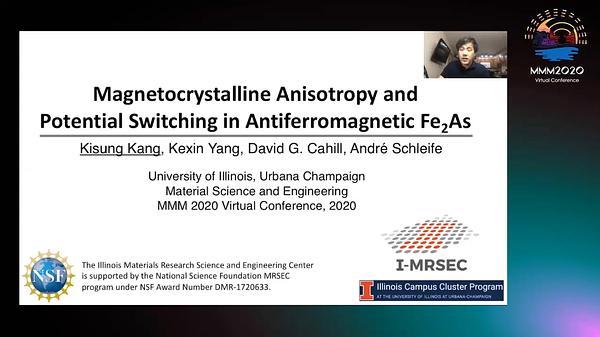 Ab initio Study of Magnetocrystalline Anisotropy in Antiferromagnetic Fe2As