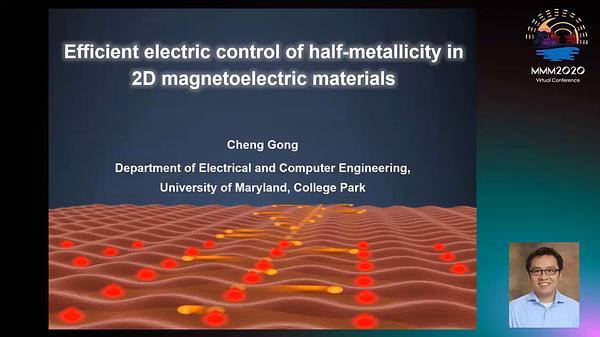 Creating half-metallicity in two-dimensional magnetoelectric materials