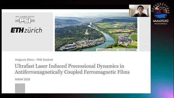 Ultrafast Laser Induced Precessional Dynamics in Antiferromagnetically Coupled Ferromagnetic Films