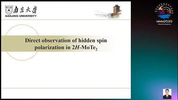 Direct observation of hidden spin polarization in 2H-MoTe2