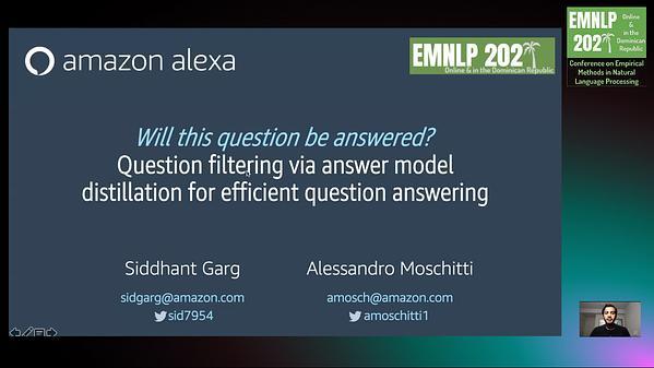 Will this Question be Answered? Question Filtering via Answer Model Distillation for Efficient Question Answering