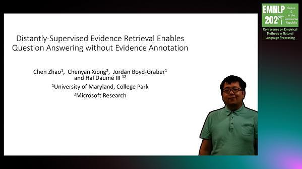 Distantly-Supervised Dense Retrieval Enables Open-Domain Question Answering without Evidence Annotation