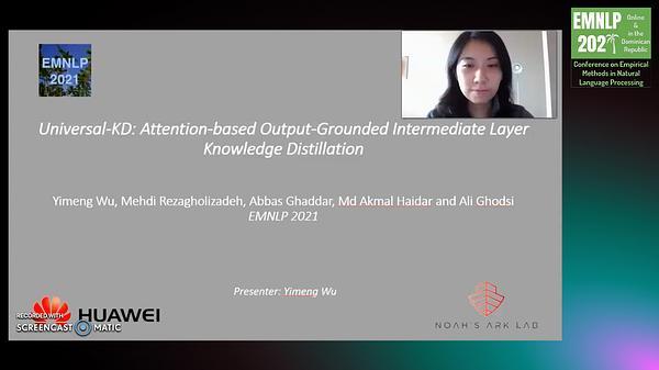 Universal-KD: Attention-based Output-Grounded Intermediate Layer Knowledge Distillation