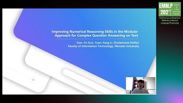 Improving Numerical Reasoning Skills in the Modular Approach for Complex Question Answering on Text