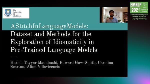 AStitchInLanguageModels: Dataset and Methods for the Exploration of Idiomaticity in Pre-Trained Language Models