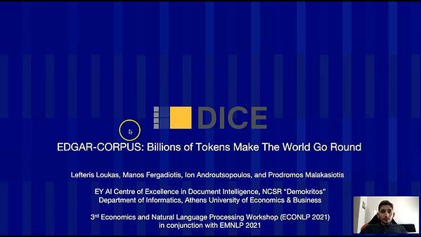 EDGAR-CORPUS: Billions of Tokens Make The World Go Round