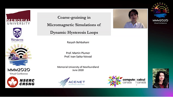 Coarse-Graining in Micromagnetic Simulations of Dynamic Hysteresis Loops