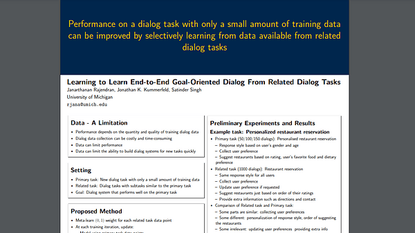 Learning to Learn End-to-End Goal-Oriented Dialog From Related Dialog Tasks