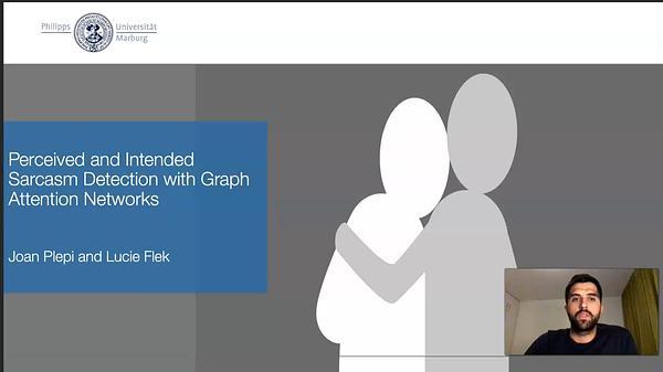 Perceived and Intended Sarcasm Detection with Graph Attention Networks
