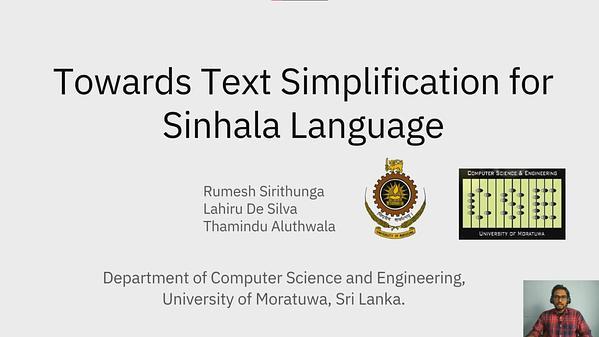 Towards Text Simplification for Sinhala Language
