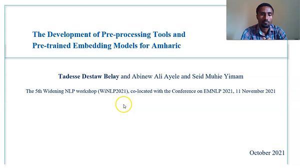 The Development of Pre-processing Tools and Pre-trained Embedding Models for Amharic