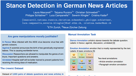 Stance Detection in German News Articles