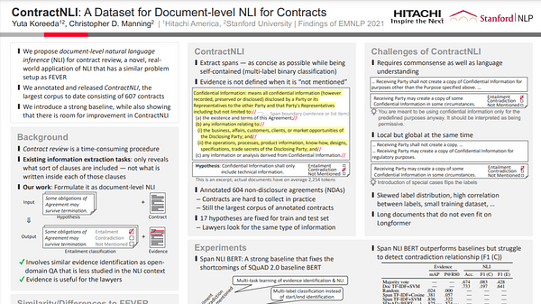 ContractNLI: A Dataset for Document-level Natural Language Inference for Contracts