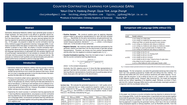 Counter-Contrastive Learning for Language GANs