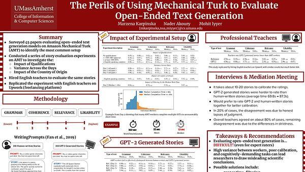 The Perils of Using Mechanical Turk to Evaluate Open-Ended Text Generation