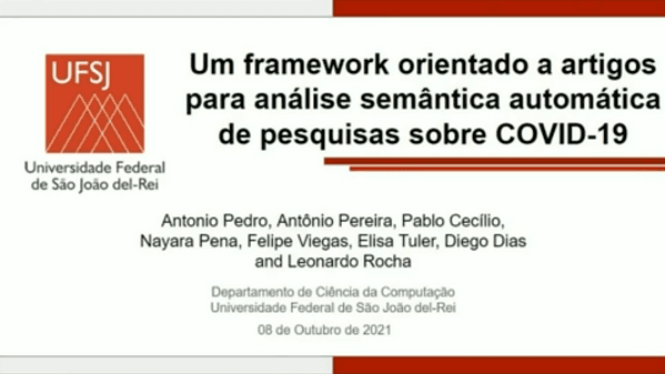 Um framework orientado a artigos para análise semântica automática de pesquisas sobre COVID-19