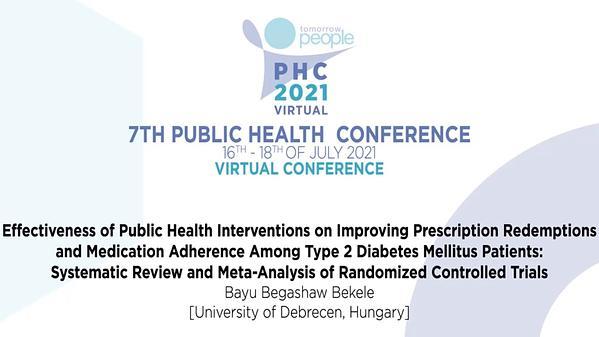 Effectiveness of Public Health Interventions on Improving Prescription Redemptions and Medication Adherence Among Type 2 Diabetes Mellitus Patients: Systematic Review and Meta-Analysis of Randomized Controlled Trials