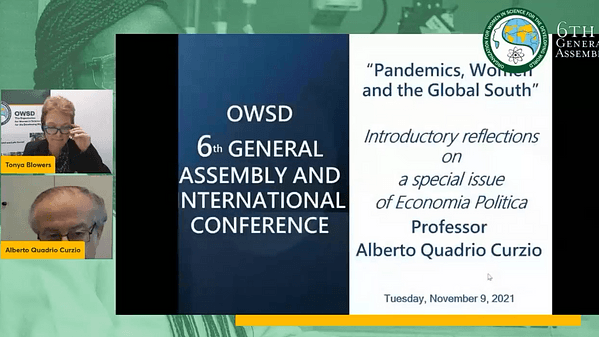 “Pandemics, Women and the Global South”: Introductory reflections on a special journal issue (EPOL) - Alberto Quadrio Curzio