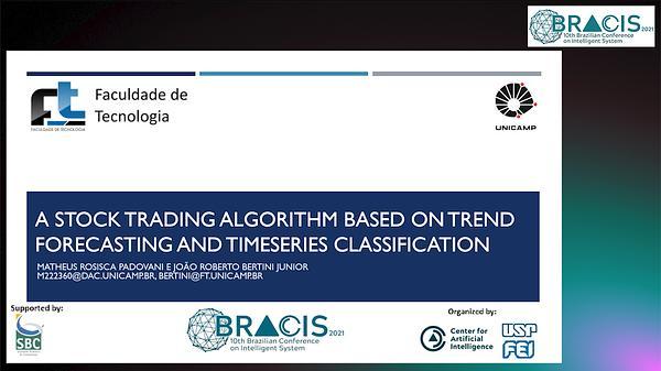 A stock trading algorithm based on trend forecasting and time series classification